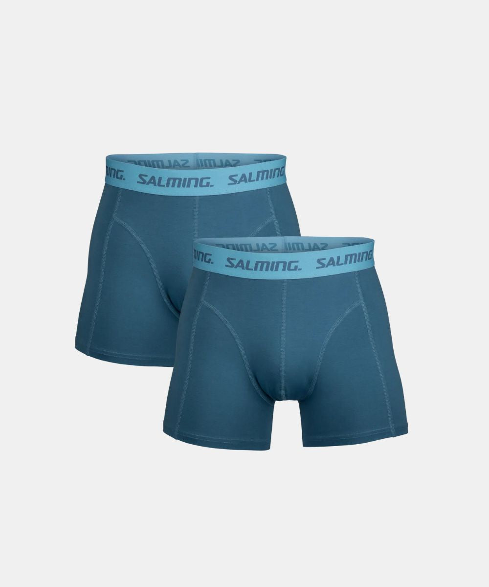 Salming 2-Pack Cotton Boxers Blue