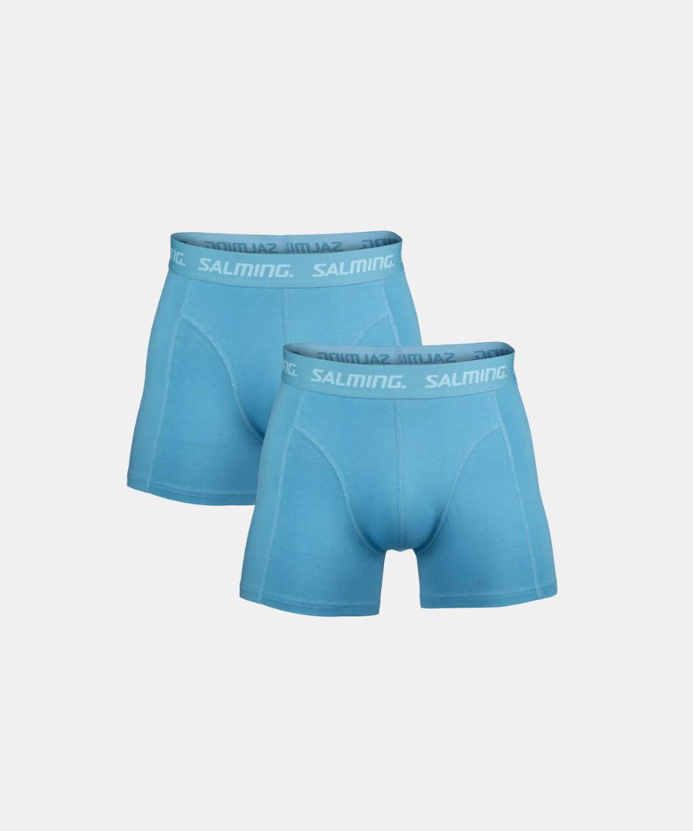 Salming 2-Pack Cotton Boxers Cyan