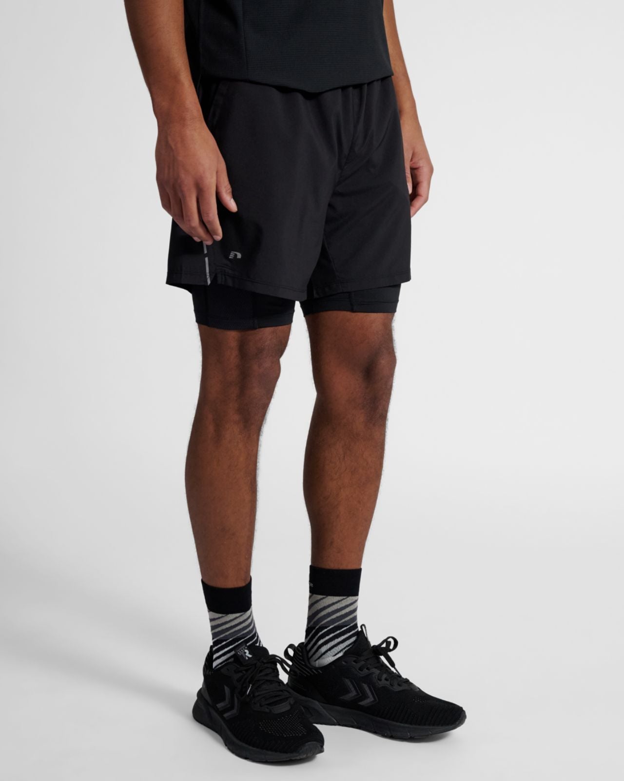 nwlFAST 2IN1 SHORTS Svart