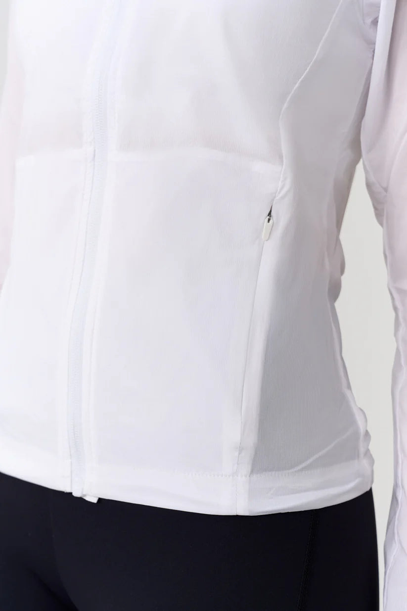 FAMME Pace Running Jacket Vit – Vattentät