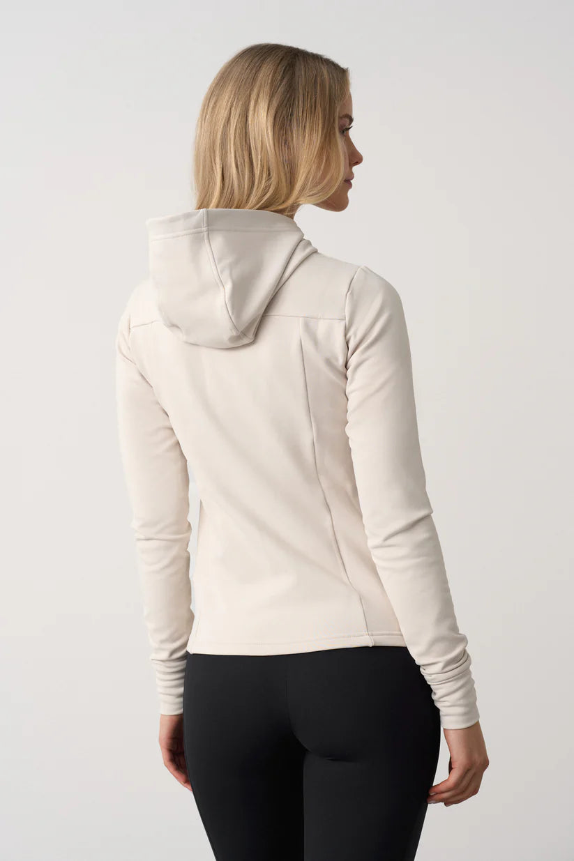 FAMME Powerfleece Jacket Beige - Fleecejacka