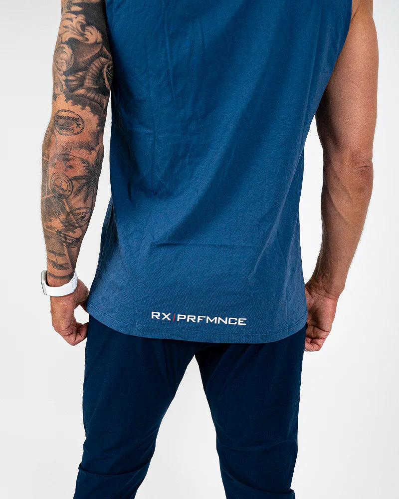 RX Performance Strike Tank Top Midnight Blue RX Performance
