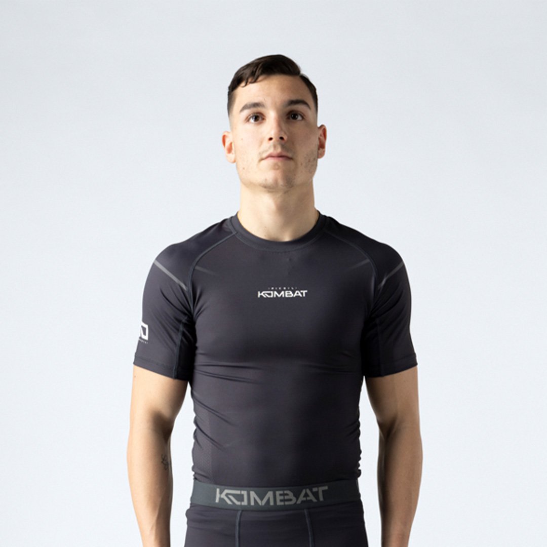 Picsil KOMBAT Kobalt Rashguard Kortärmad Herr Svart