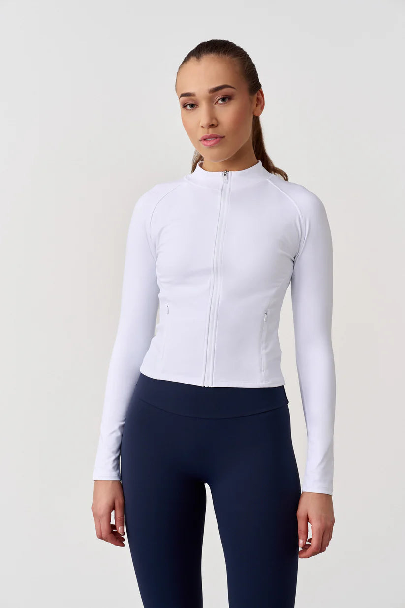 FAMME Signature Jacket Vit - Träningsjacka