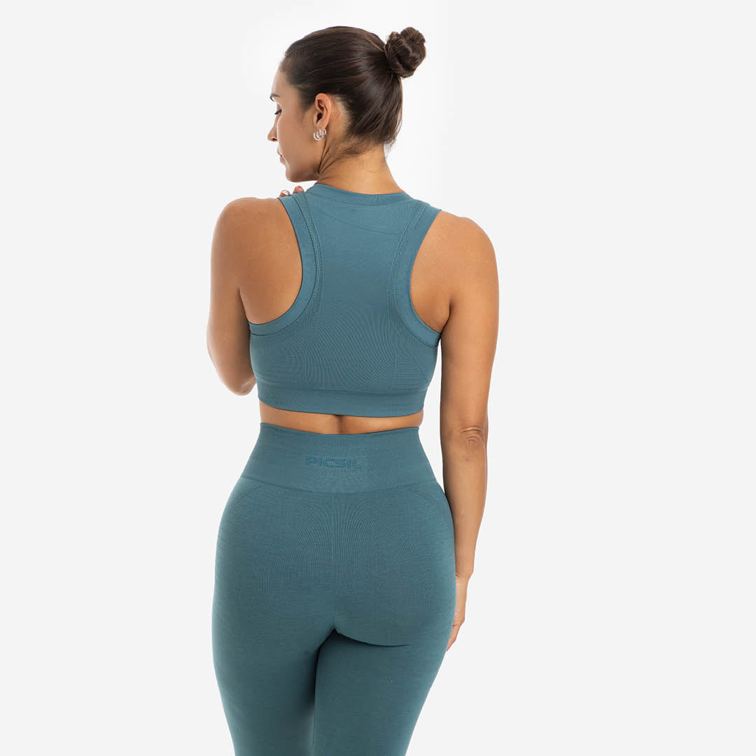 Picsil TOP WOMEN TRAINING SEAMLESS Blå Picsil