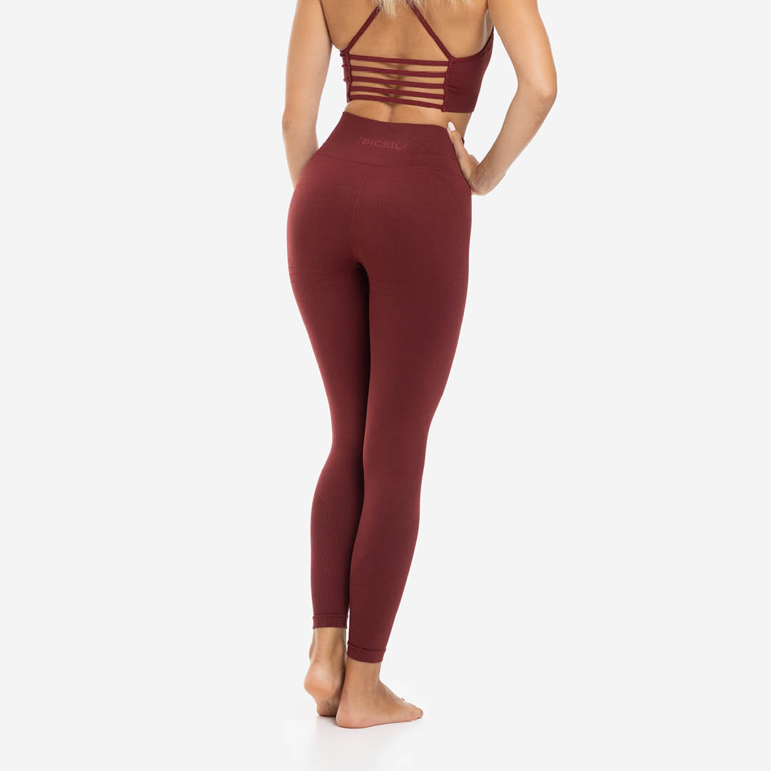 Picsil Leggings Women Seamless Scpt Röd Picsil