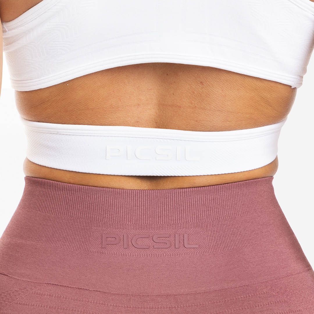 Picsil Tank sports bra with V Seamless neck Vit Picsil