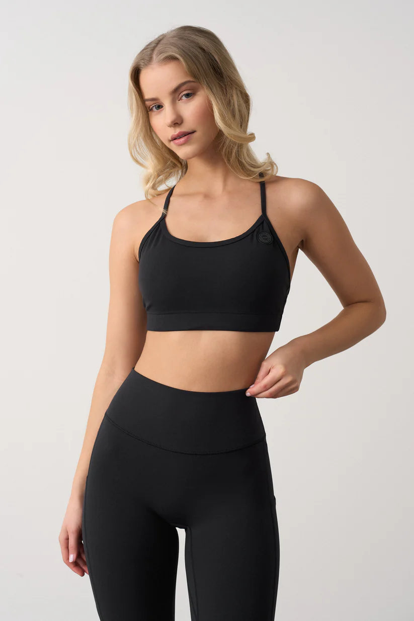 FAMME Softy Sports Bra Svart – Justerbar Sport-bh