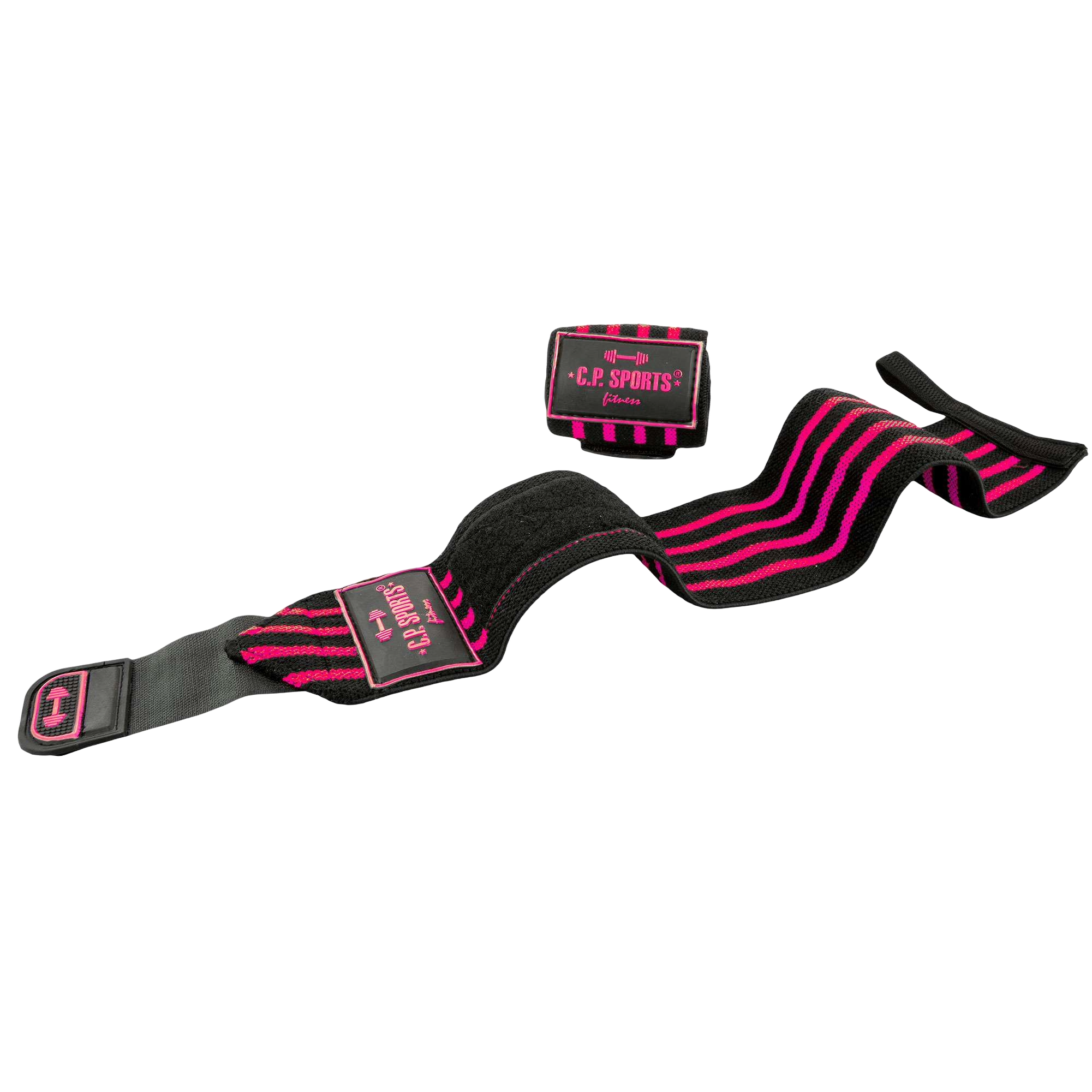 C.P. Sports Strongman Wrist Wraps 50 cm, black/pink C.P. Sports