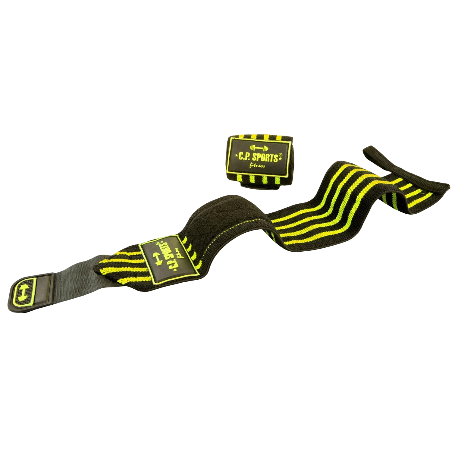 C.P. Sports Strongman Wrist Wraps 50 cm, black/yellow C.P. Sports