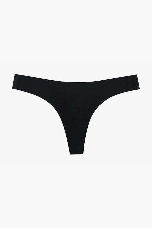 FAMME Like Nothing Thong 3-pack Svart – Sömlösa Trosor FAMME