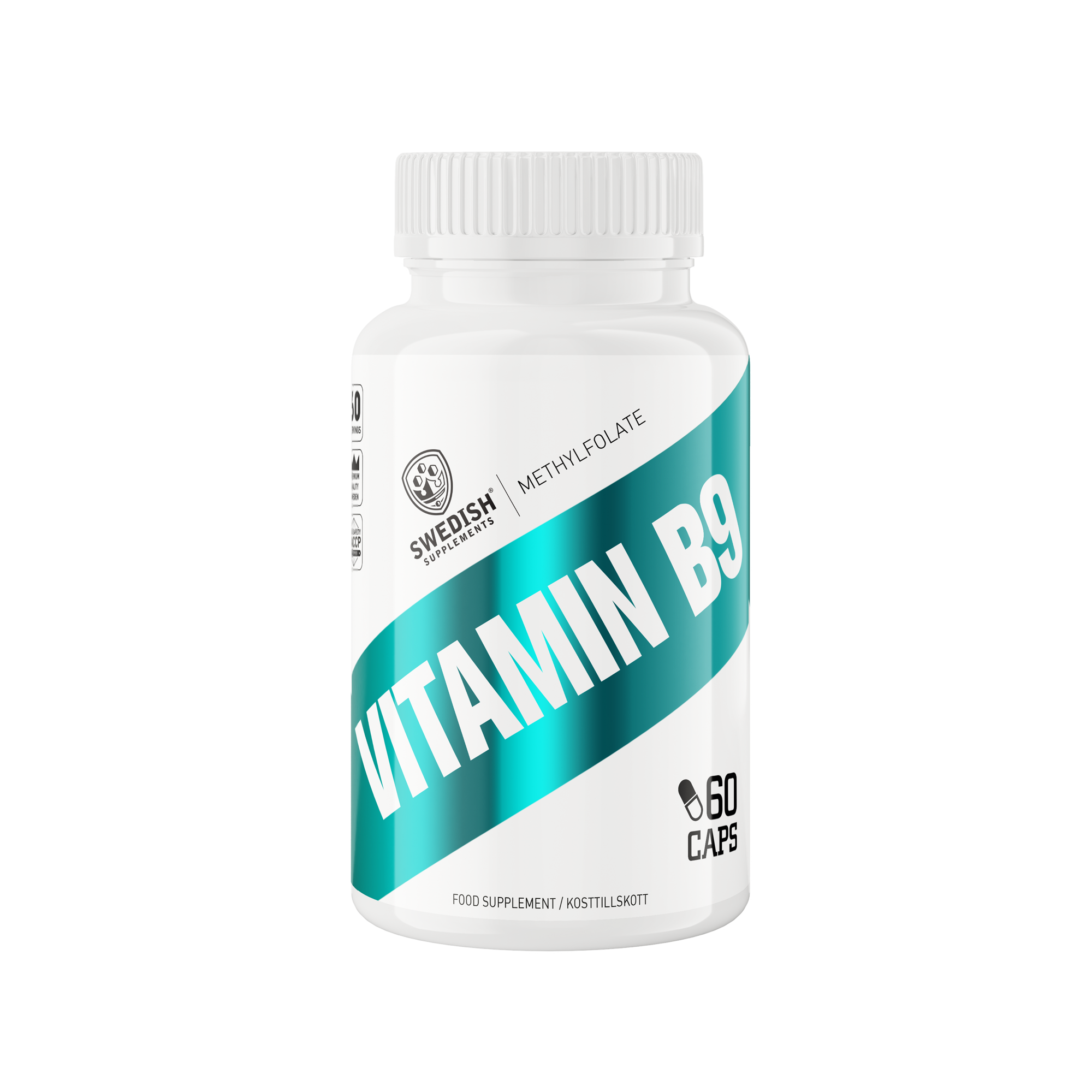 Vitamin B9 Metylfolat 60 kapslar