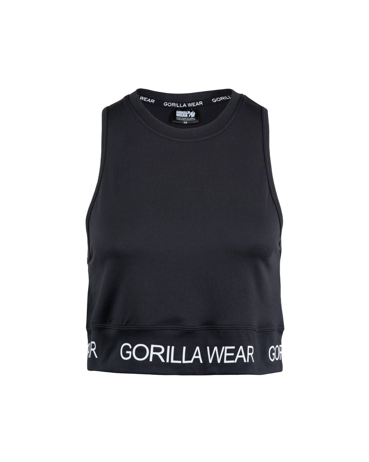 Gorilla Wear Colby Cropped Tank Top, black Gorilla Wear
