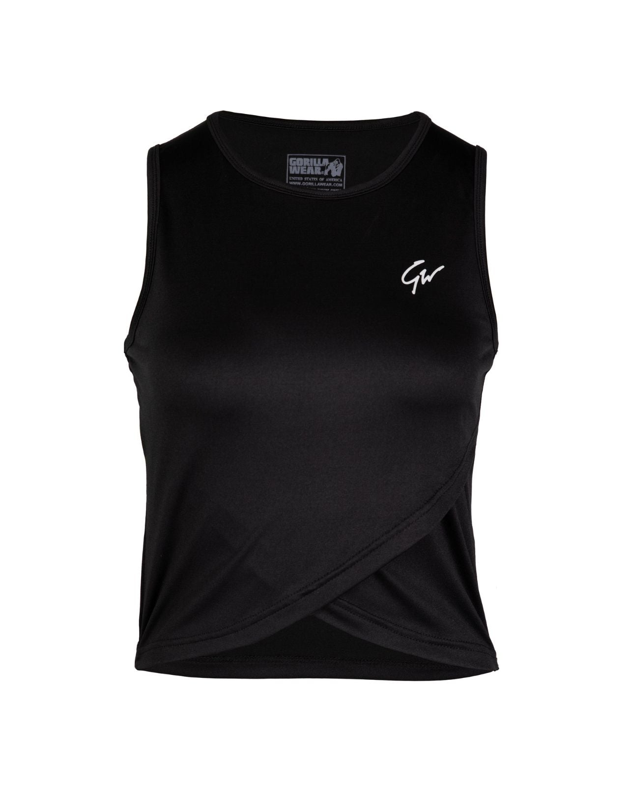 Gorilla Wear Estelle Twisted Crop Top, black Gorilla Wear