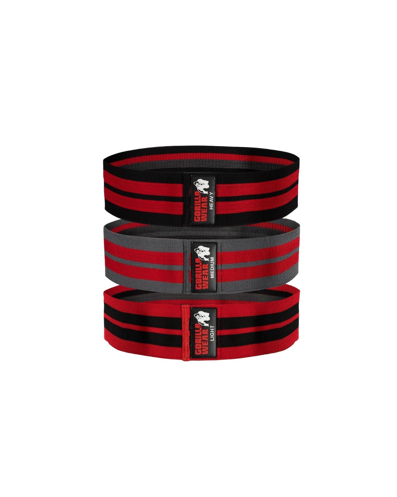 Gorilla Wear Glute Bands 3-Pack, black/red/grey Gorilla Wear