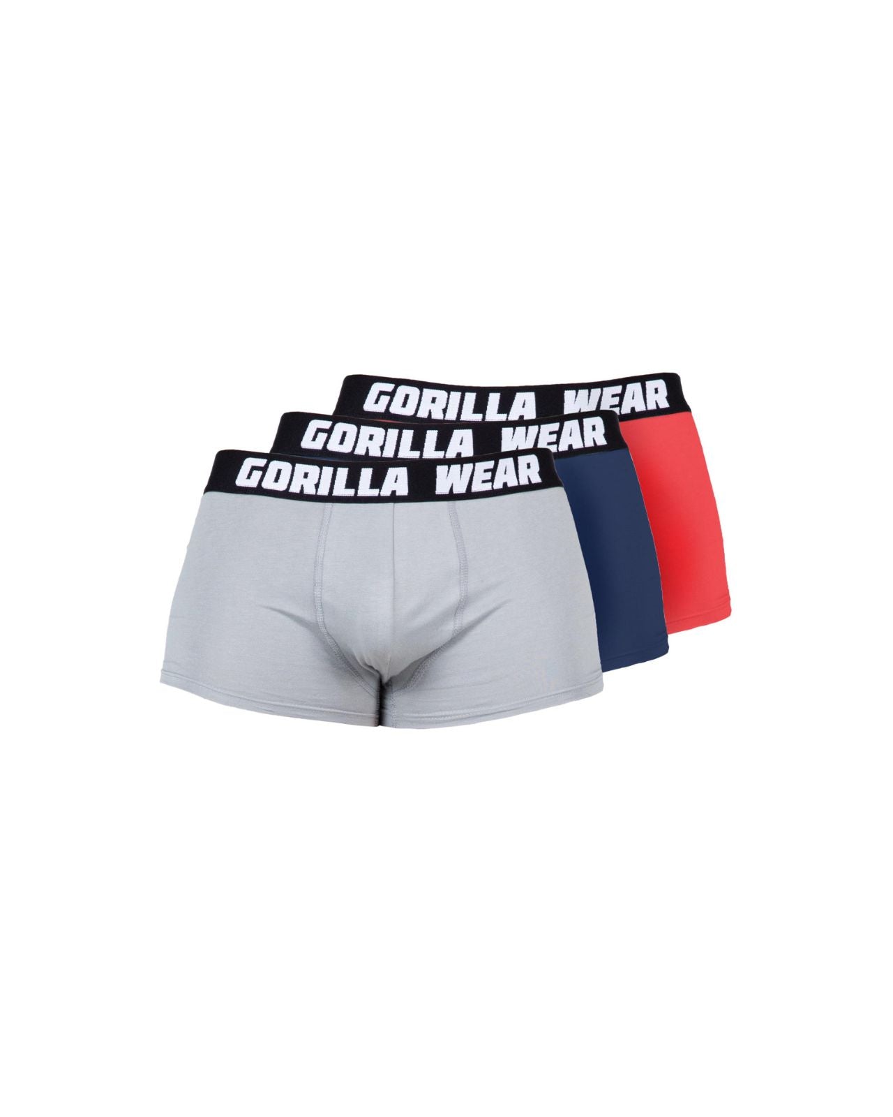 Gorilla Wear Gorilla Wear Boxershorts 3-pack, grey/navy/red Gorilla Wear