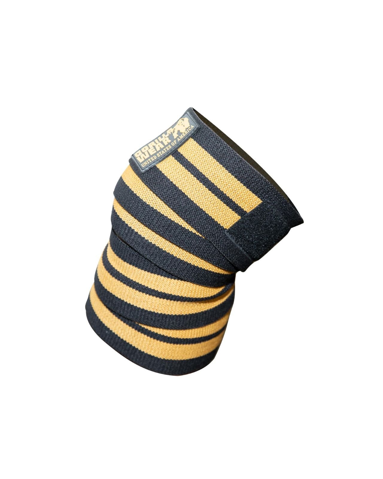 Gorilla Wear GW Knee Wraps 2 m, black/gold Gorilla Wear