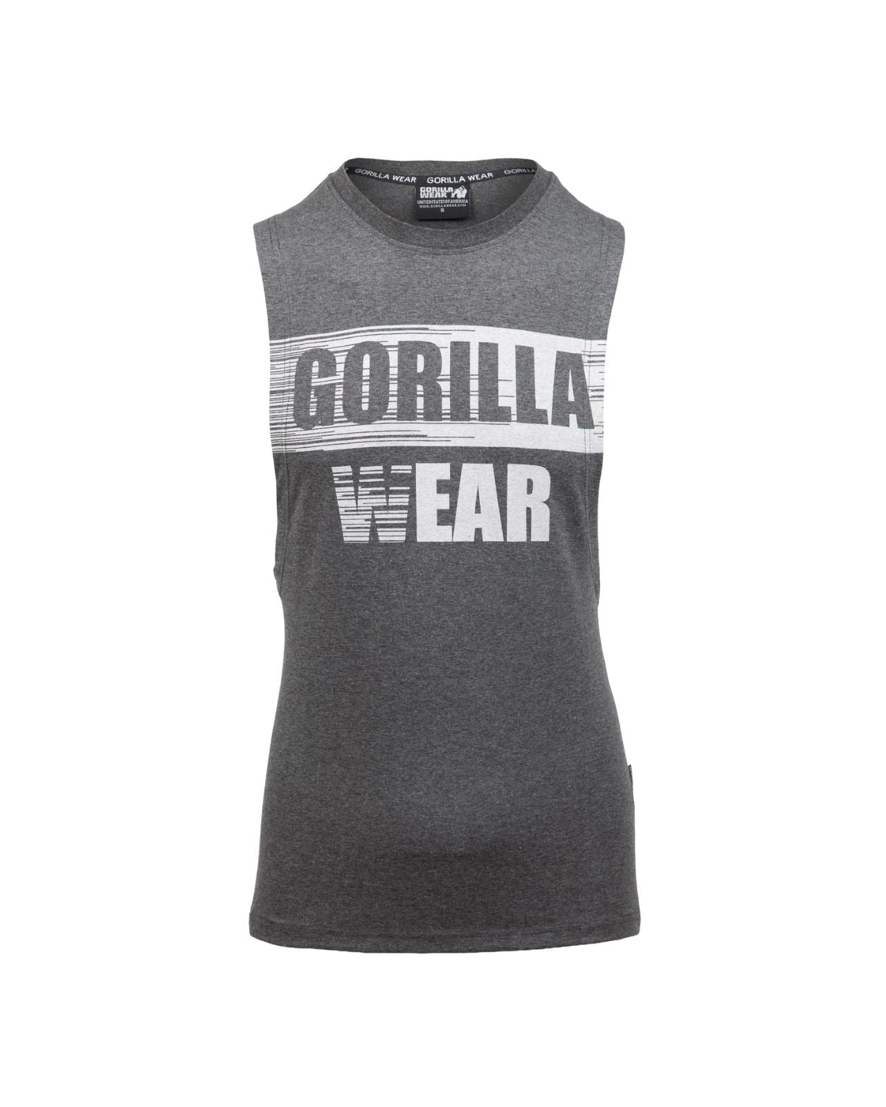 Gorilla Wear Lopez Drop Armhole Tank Top, dark grey melange Gorilla Wear