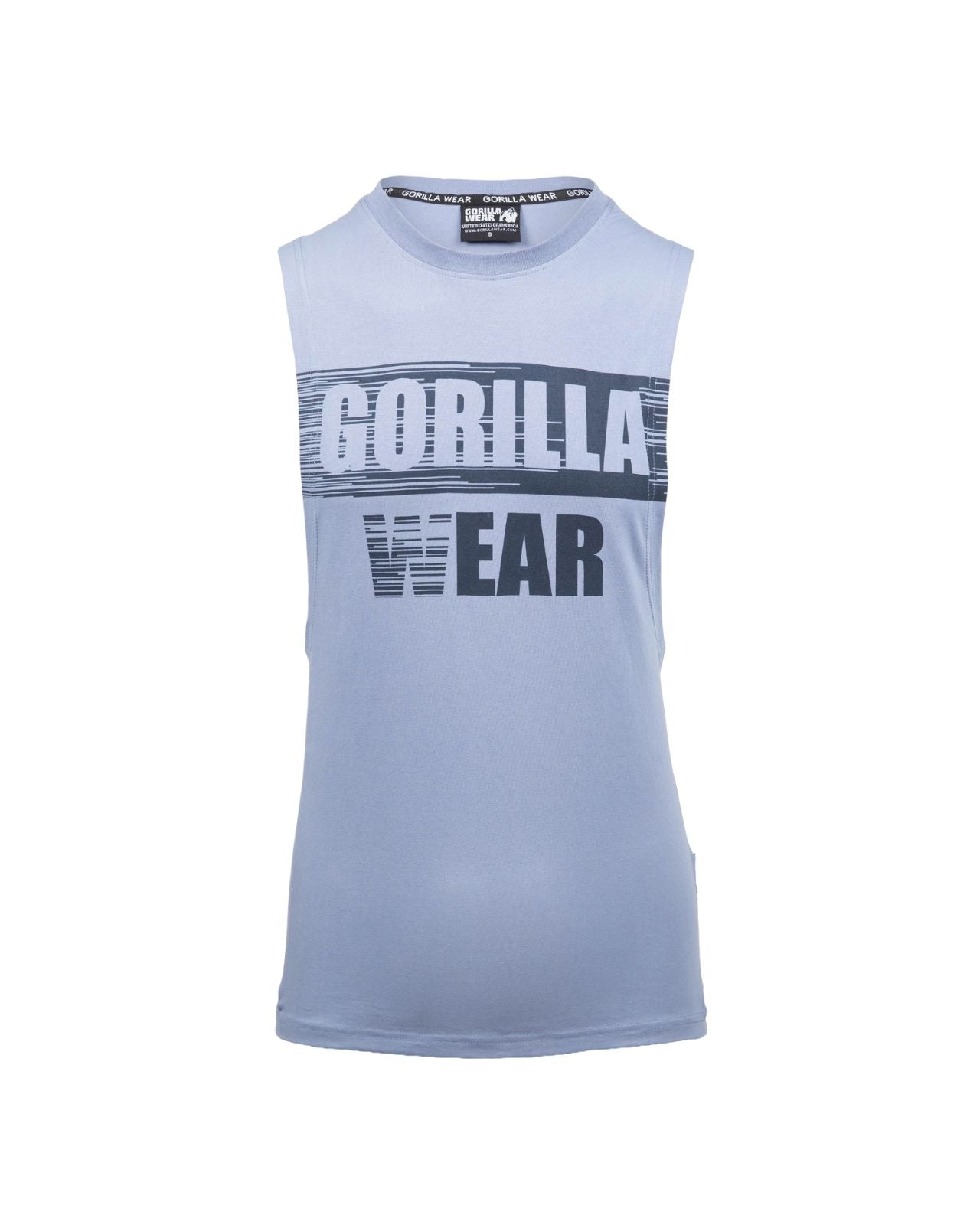 Gorilla Wear Lopez Drop Armhole Tank Top, stonewash blue Gorilla Wear