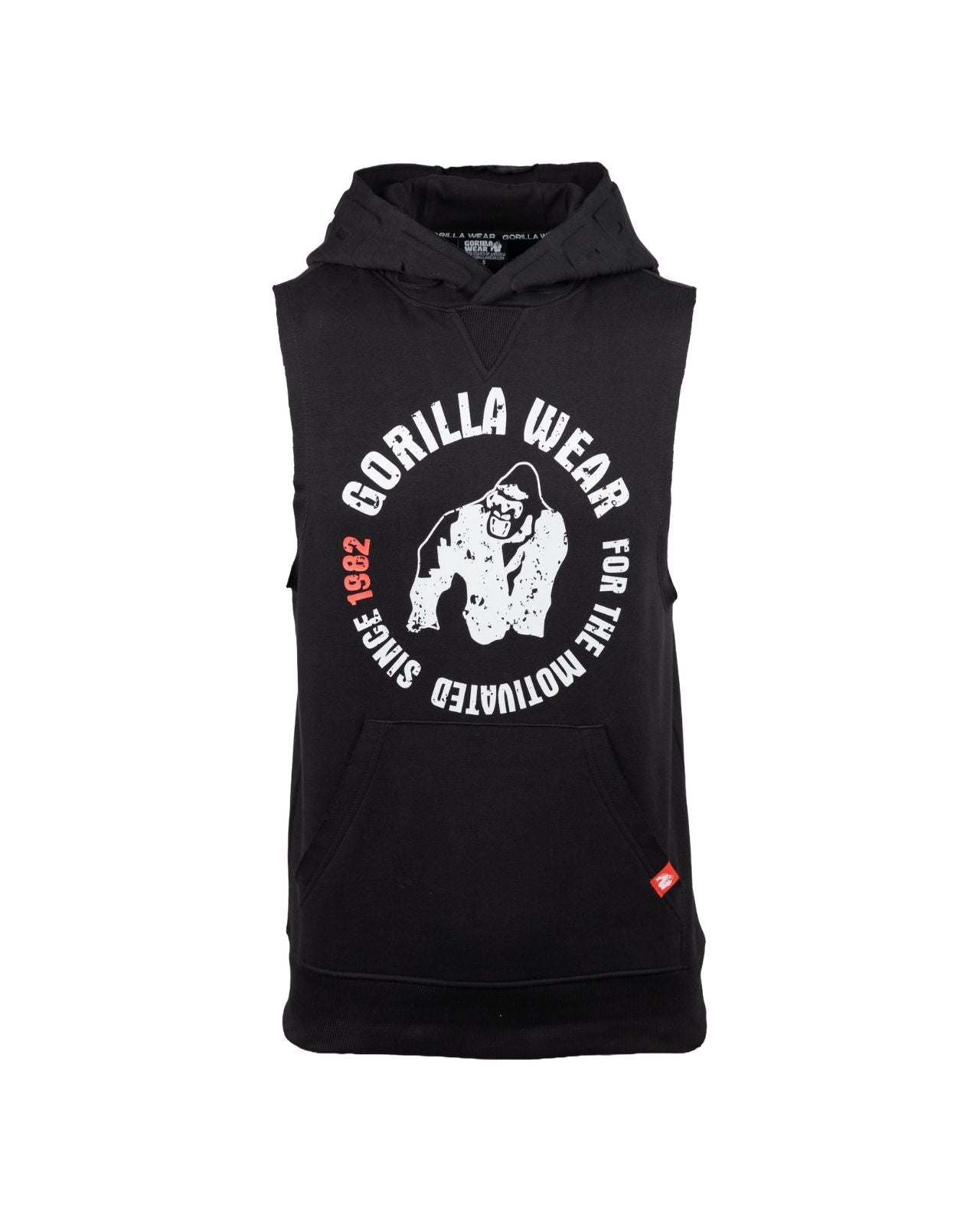 Gorilla Wear Marshall Sleeveless Hoodie, black Gorilla Wear