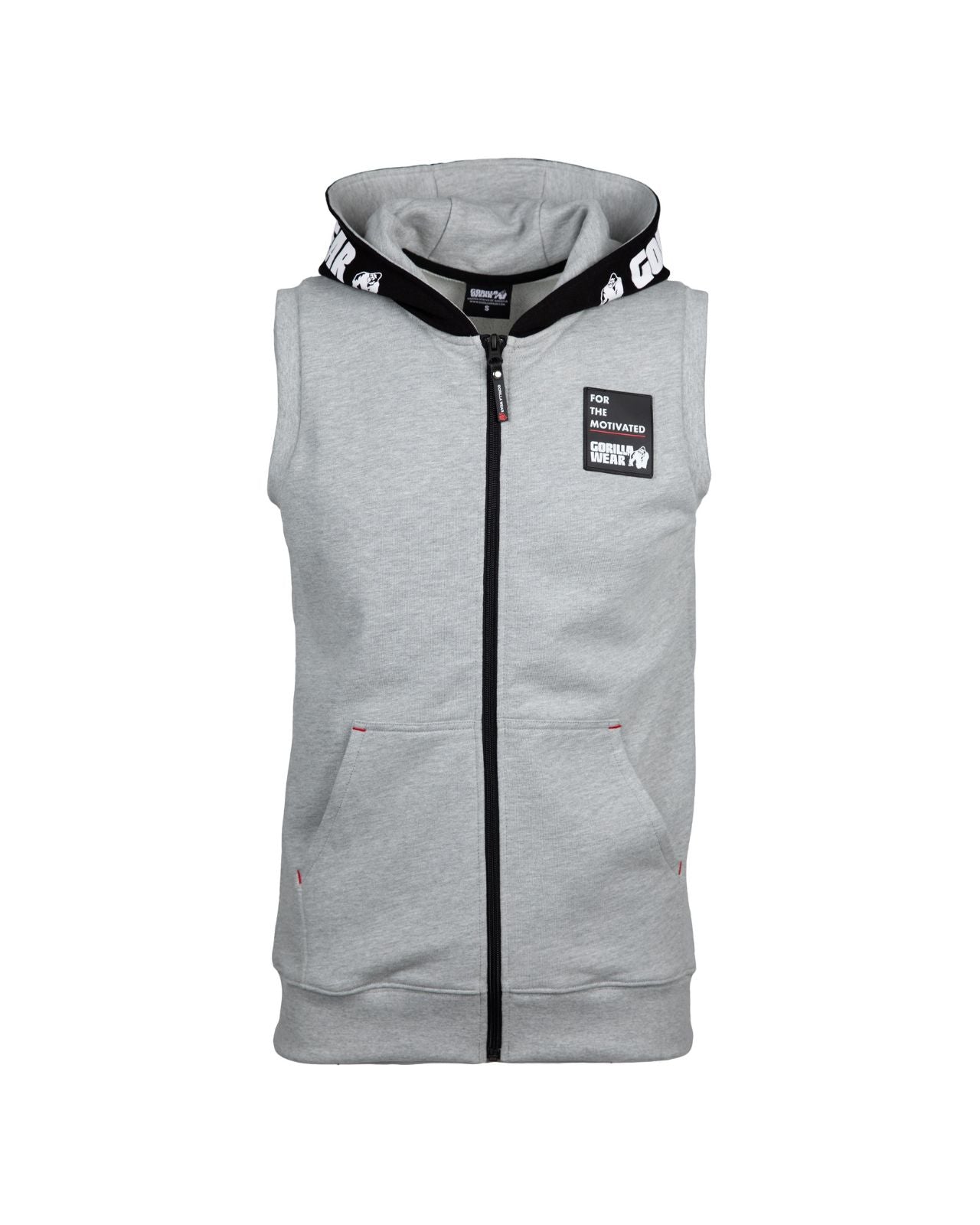 Gorilla Wear Milwaukee SL Zipped Hoodie, grey melange Gorilla Wear