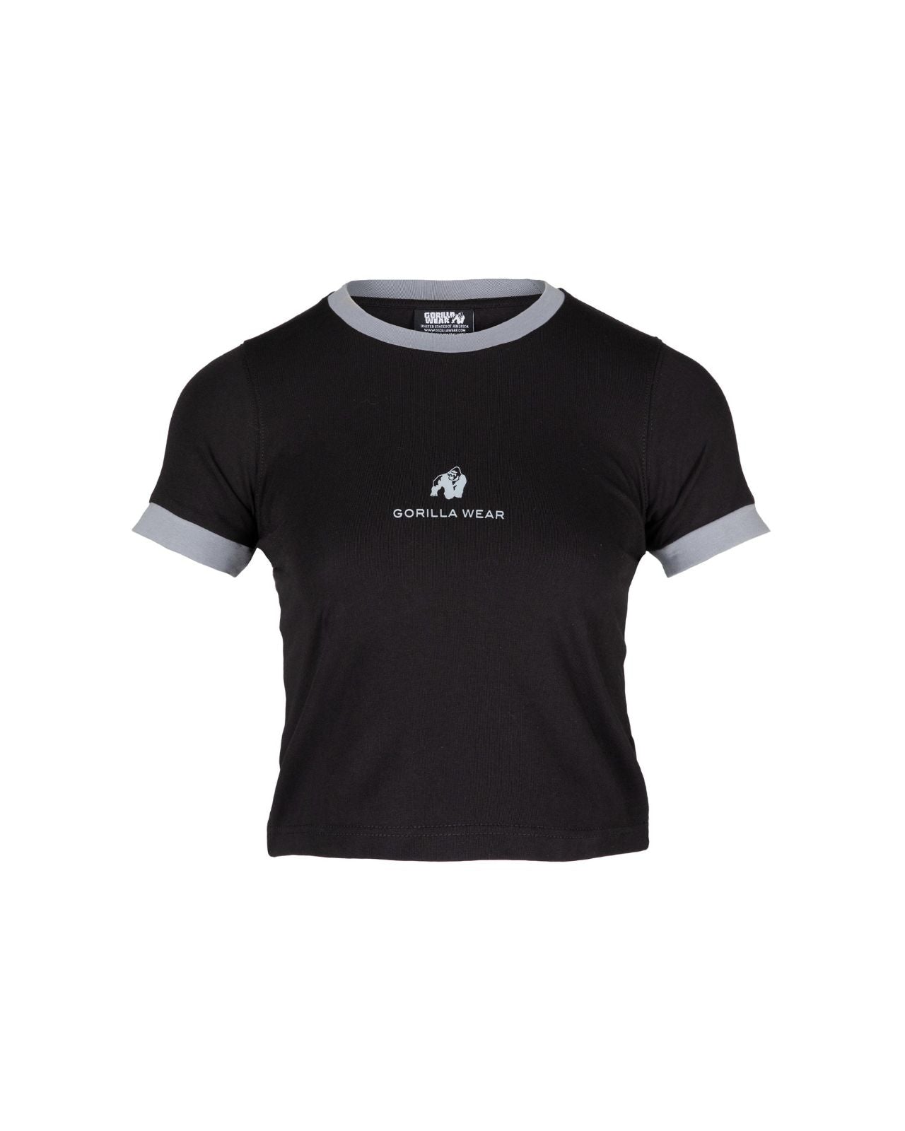 Gorilla Wear New Orleans Cropped T-Shirt, black Gorilla Wear