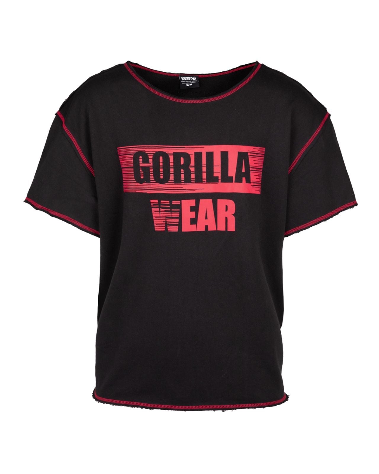 Gorilla Wear Wallace Workout Top, black/red Gorilla Wear