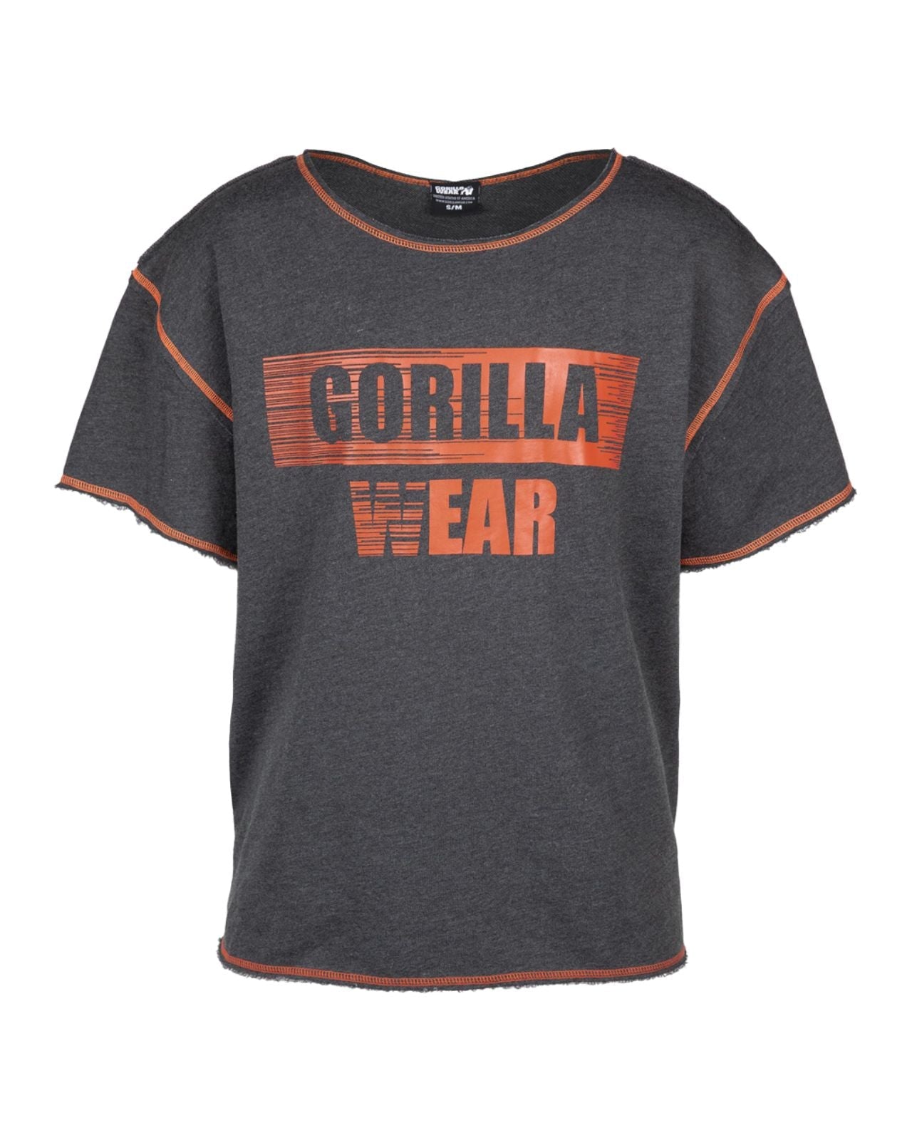 Gorilla Wear Wallace Workout Top, grey/orange Gorilla Wear
