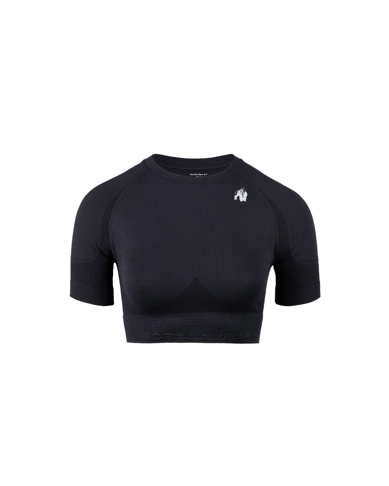 Gorilla Wear Whitney Seamless Crop Top, black Gorilla Wear