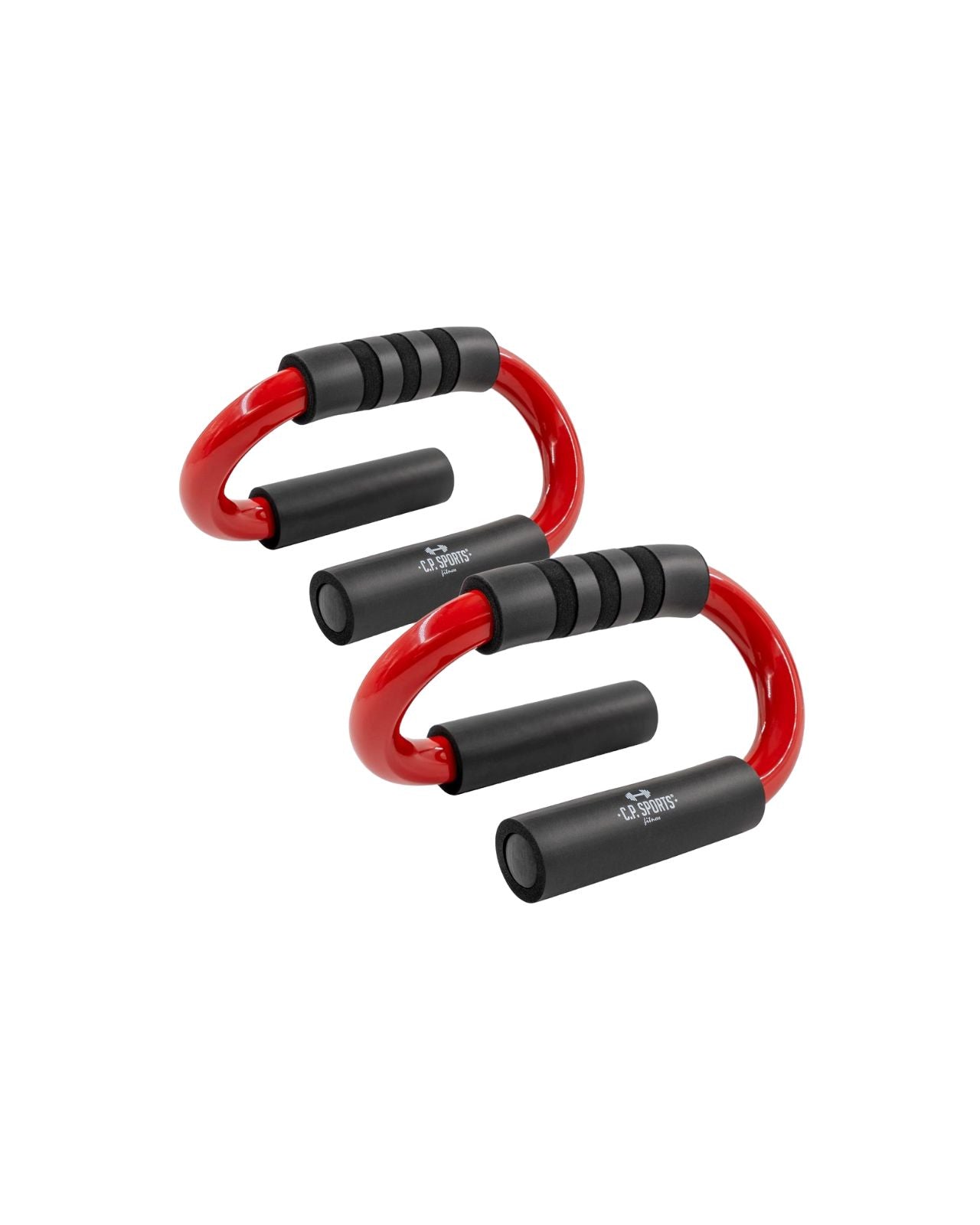 C.P. Sports Push Up Bars Premium (par), black/red C.P. Sports