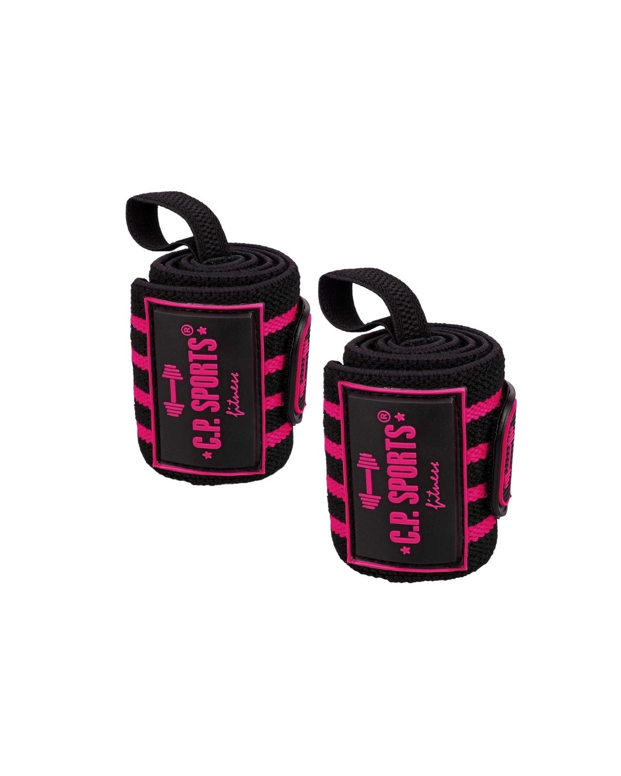 C.P. Sports Strongman Wrist Wraps 50 cm, black/pink C.P. Sports