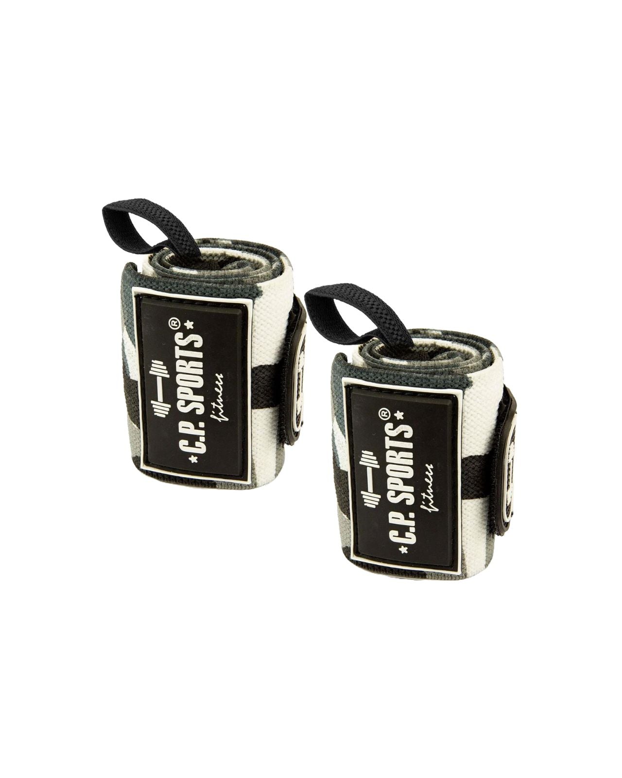 C.P. Sports Strongman Wrist Wraps 50 cm, white camo C.P. Sports