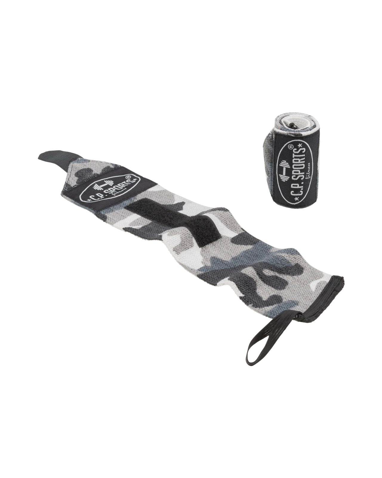 C.P. Sports Wrist Wraps 30 cm, white camo C.P. Sports