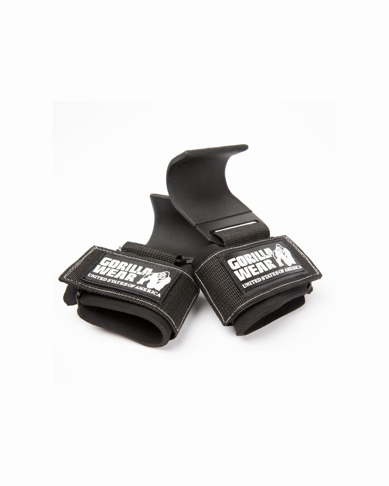 Gorilla Wear Weight Lifting Hooks, black/white Gorilla Wear