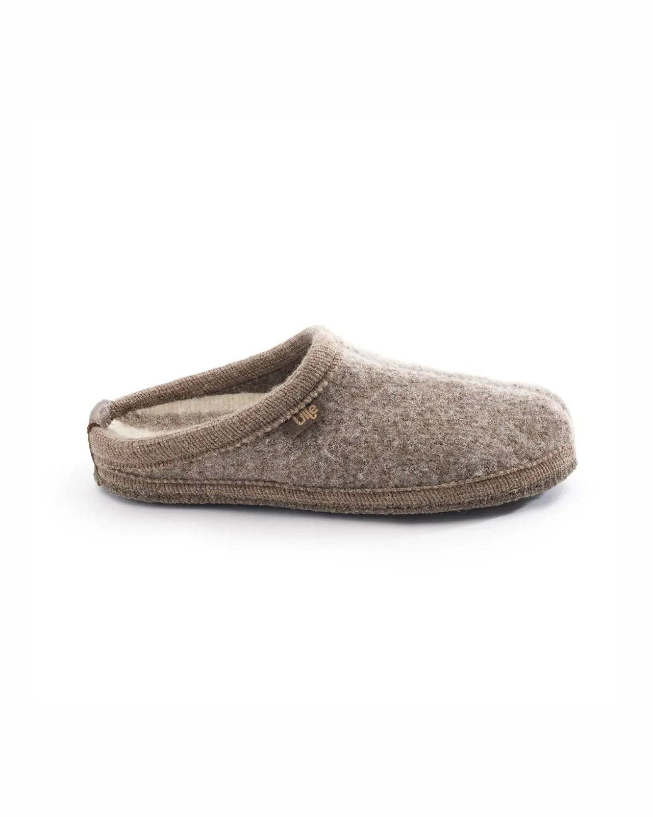 Ulle Stripe Ulltoffla Beige Melange Ulle