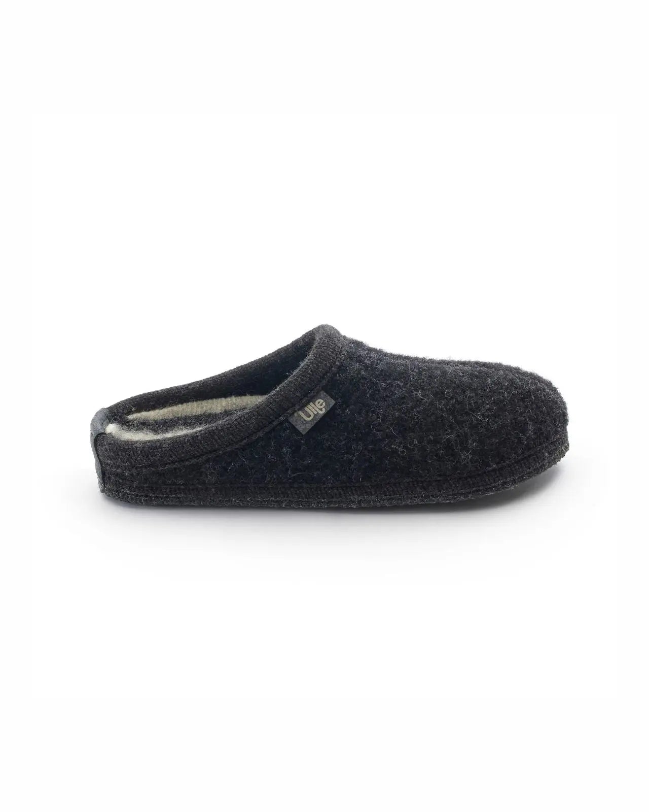 Ulle Stripe Ulltoffla Black Melange Ulle