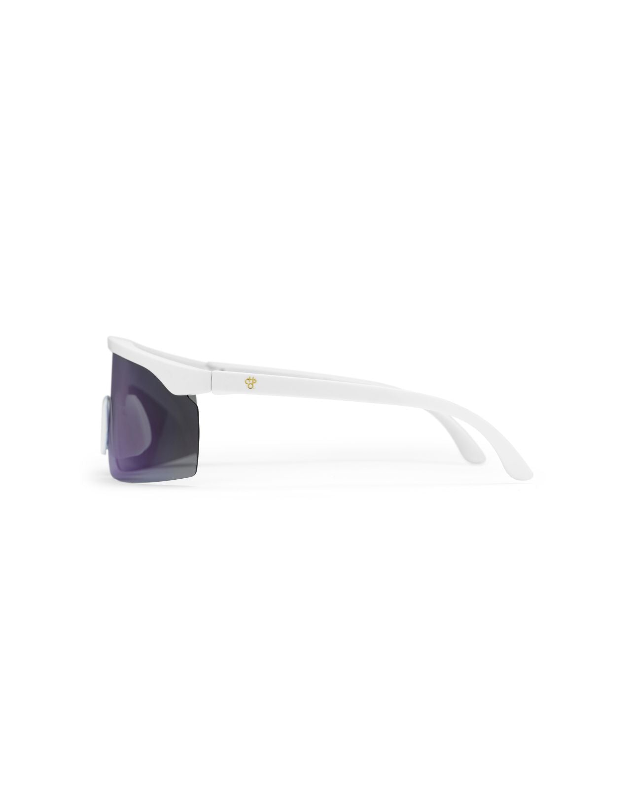 CHPO Lelle Solglasögon White Blue Mirror CHPO
