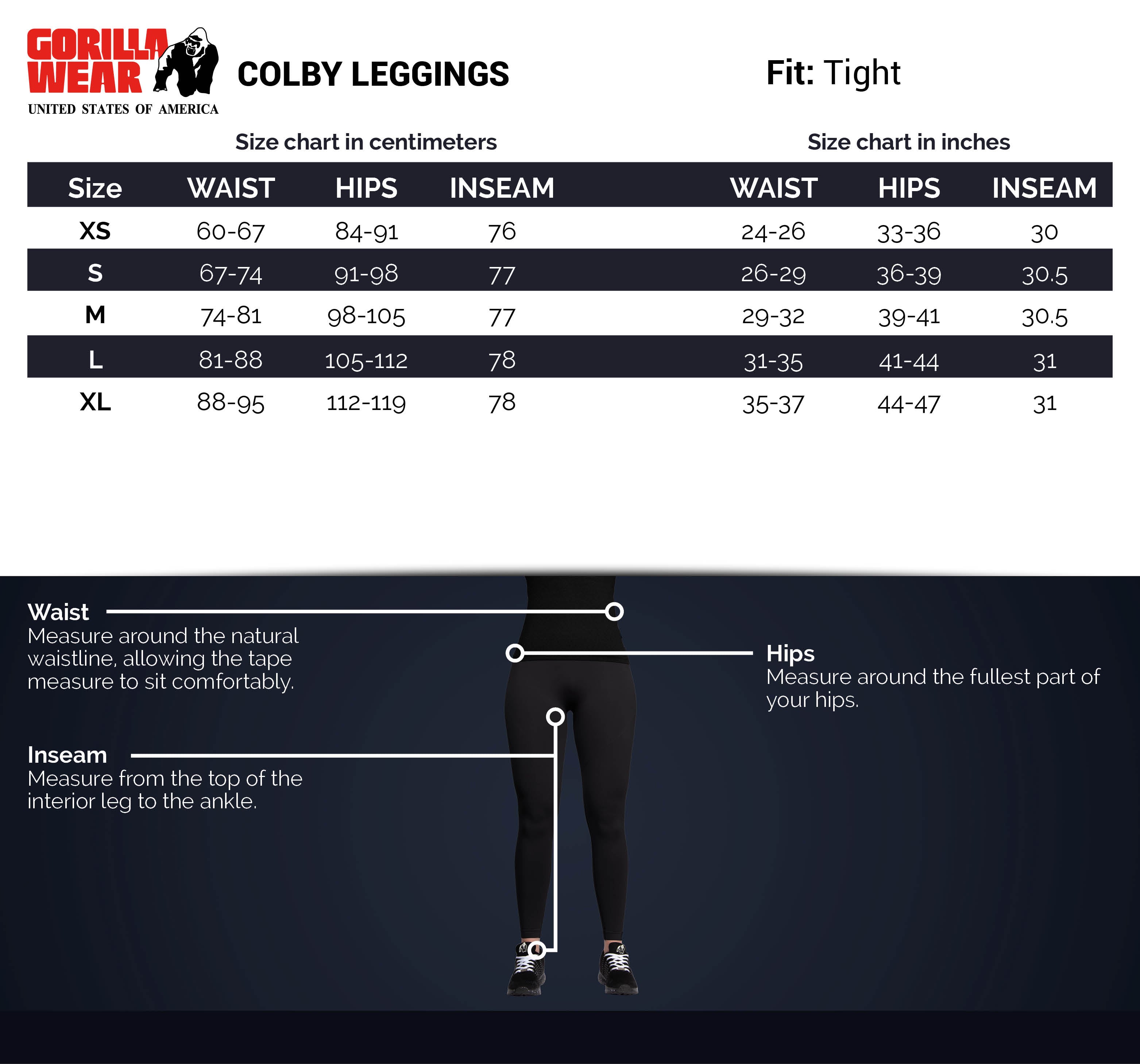 Gorilla Wear Colby Leggings, grey/pink Gorilla Wear