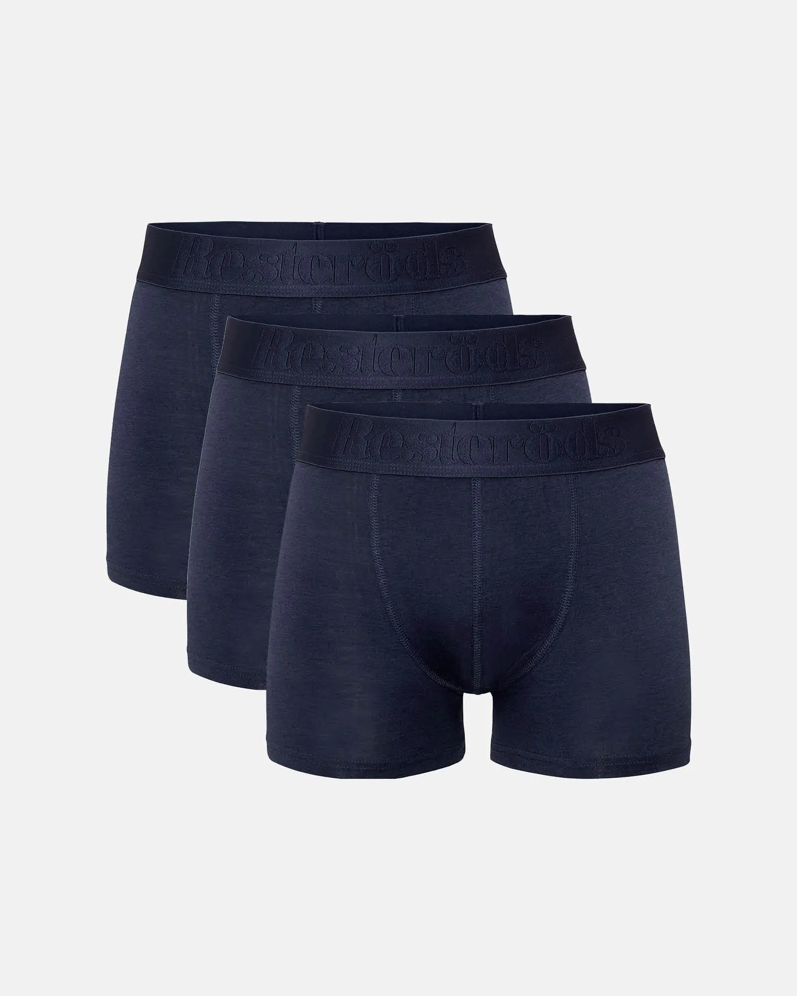 Resteröds Gunnar Bamboo 3-pack - Boxershorts Navy Resteröds