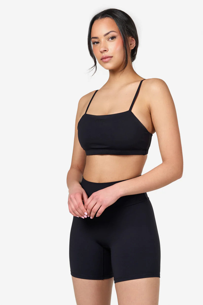 FAMME Bandeau Sports Bra Svart