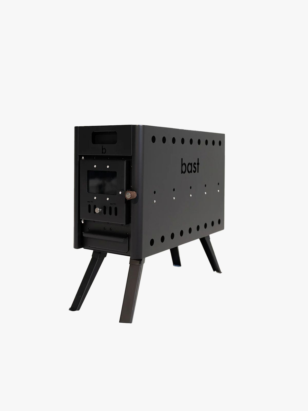 Bast kamin i rostfritt stål för bastutält