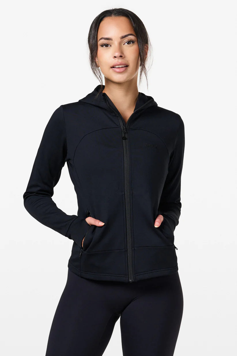 FAMME Powerfleece Jacket Svart - Fleecejacka