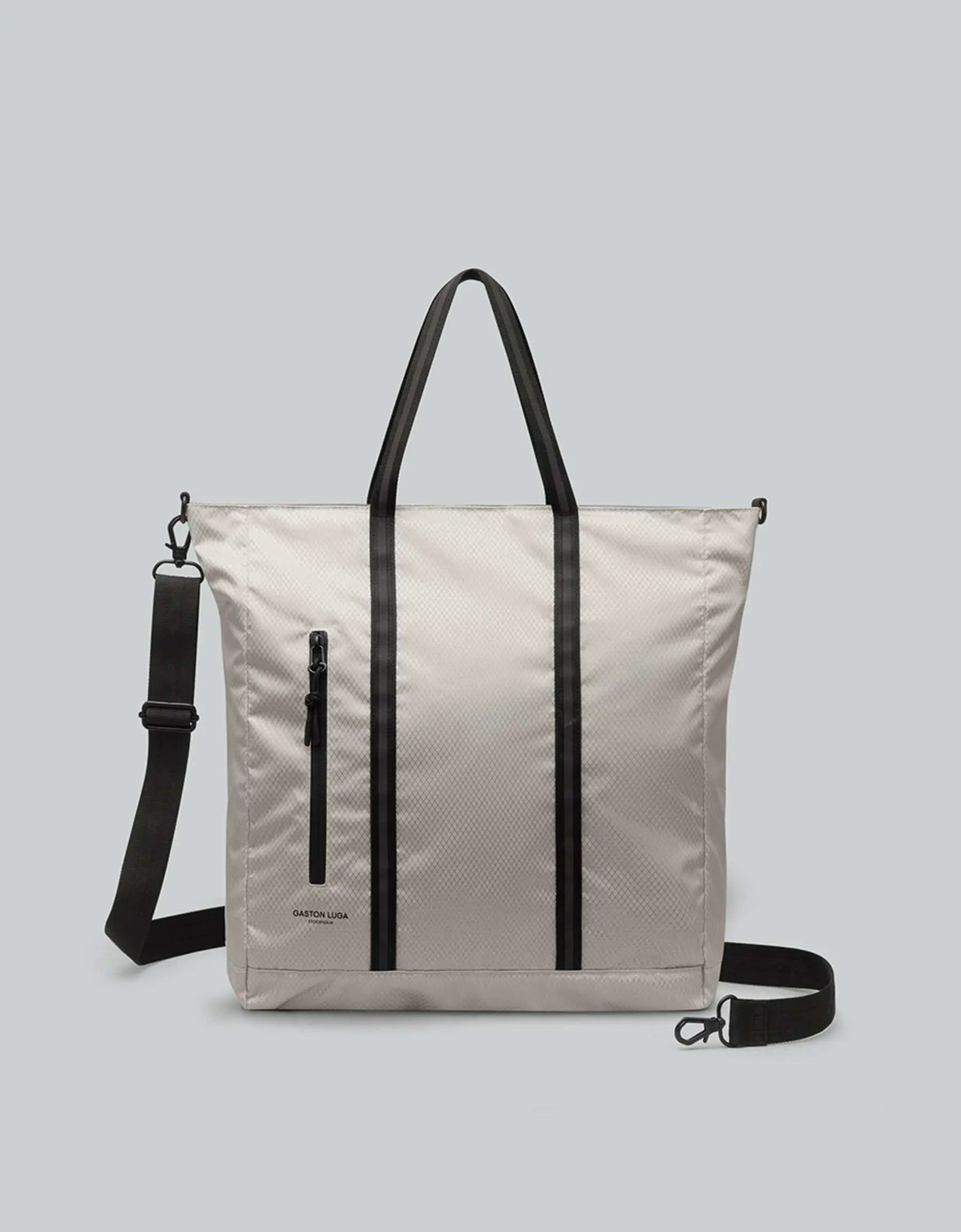 Gaston Luga Lightweight Tote Taupe Gaston Luga