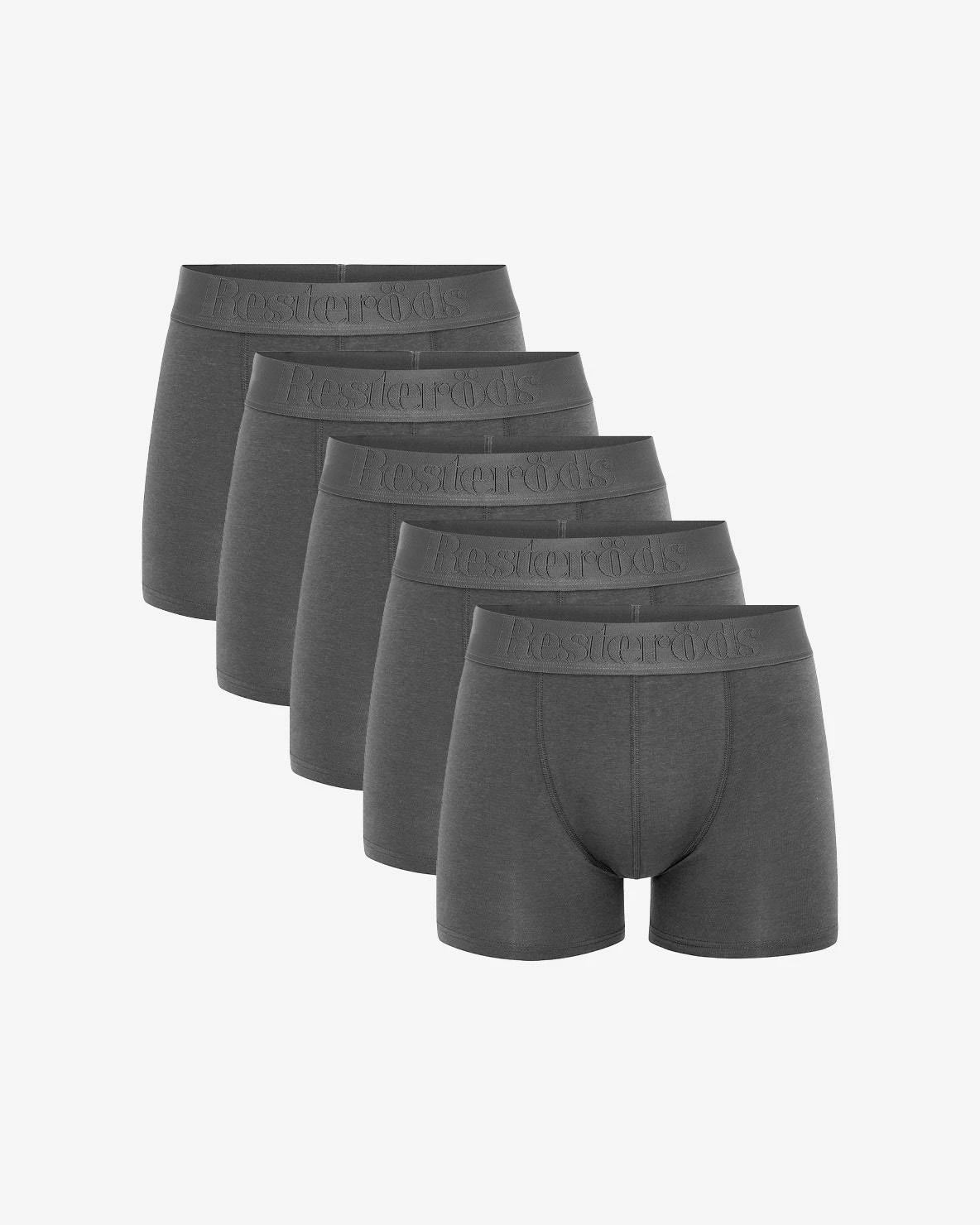 Resteröds Boxer Organic Cotton 5-pack Grå Resteröds