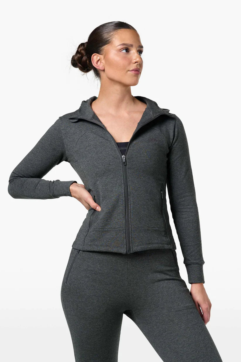 FAMME Fit Hoodie Mörk Grå