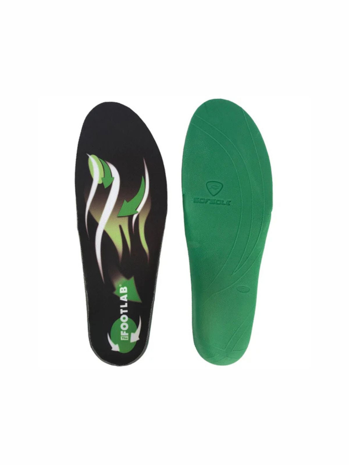 Footlab Adapt Sula Grön – formbar iläggssula för stöd och komfort