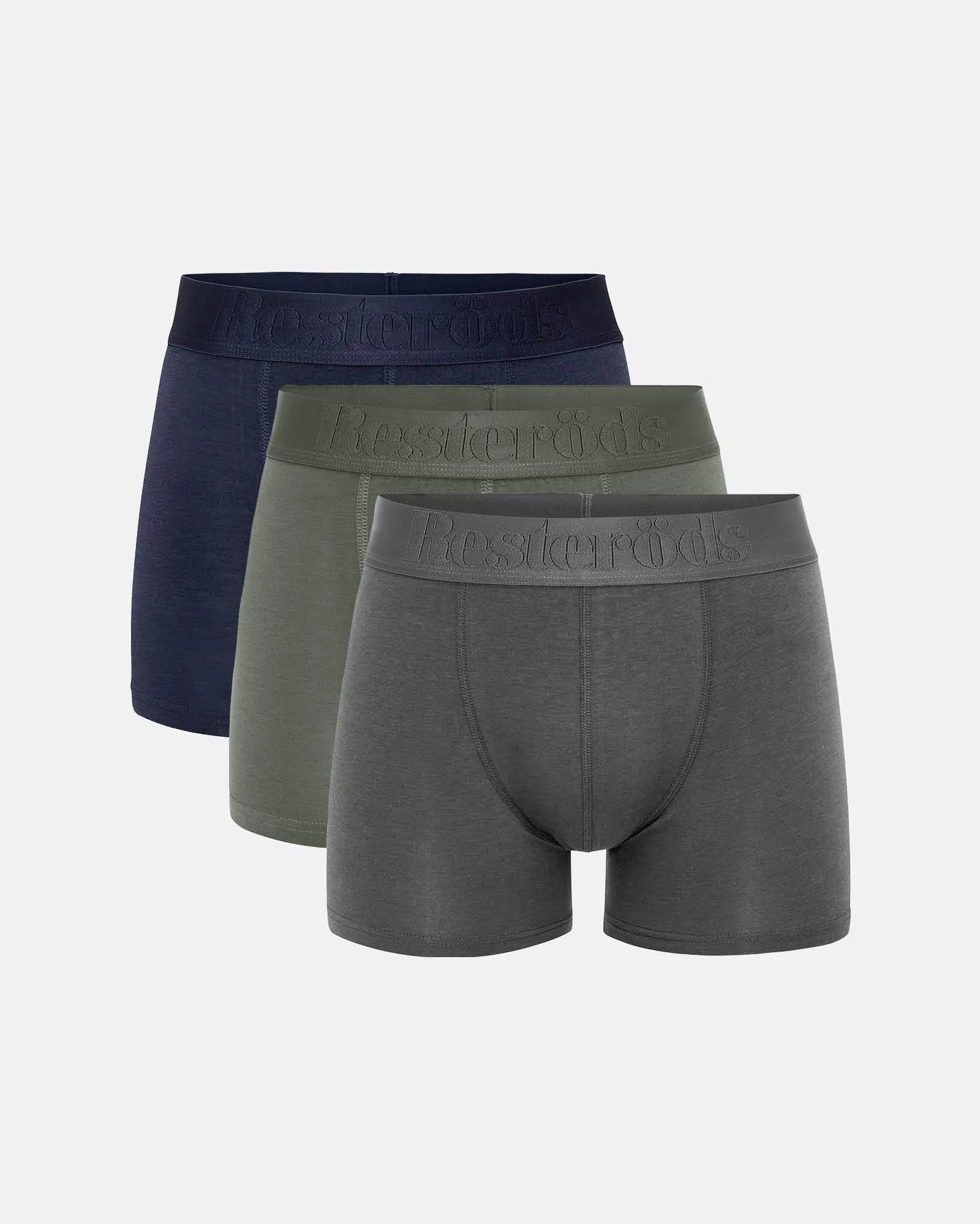 Resteröds Gunnar Bamboo 3-pack - Boxershorts Multicolour Resteröds