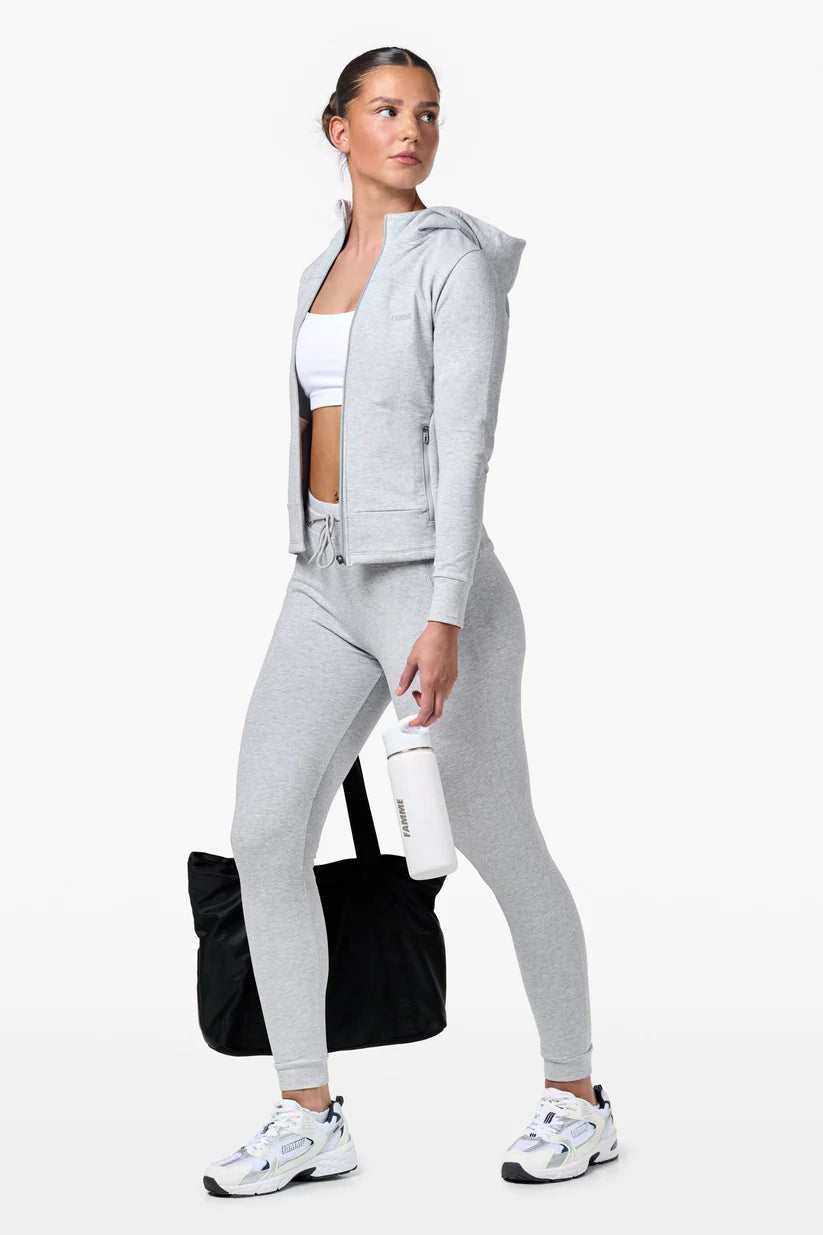 FAMME Fit Hoodie Grå
