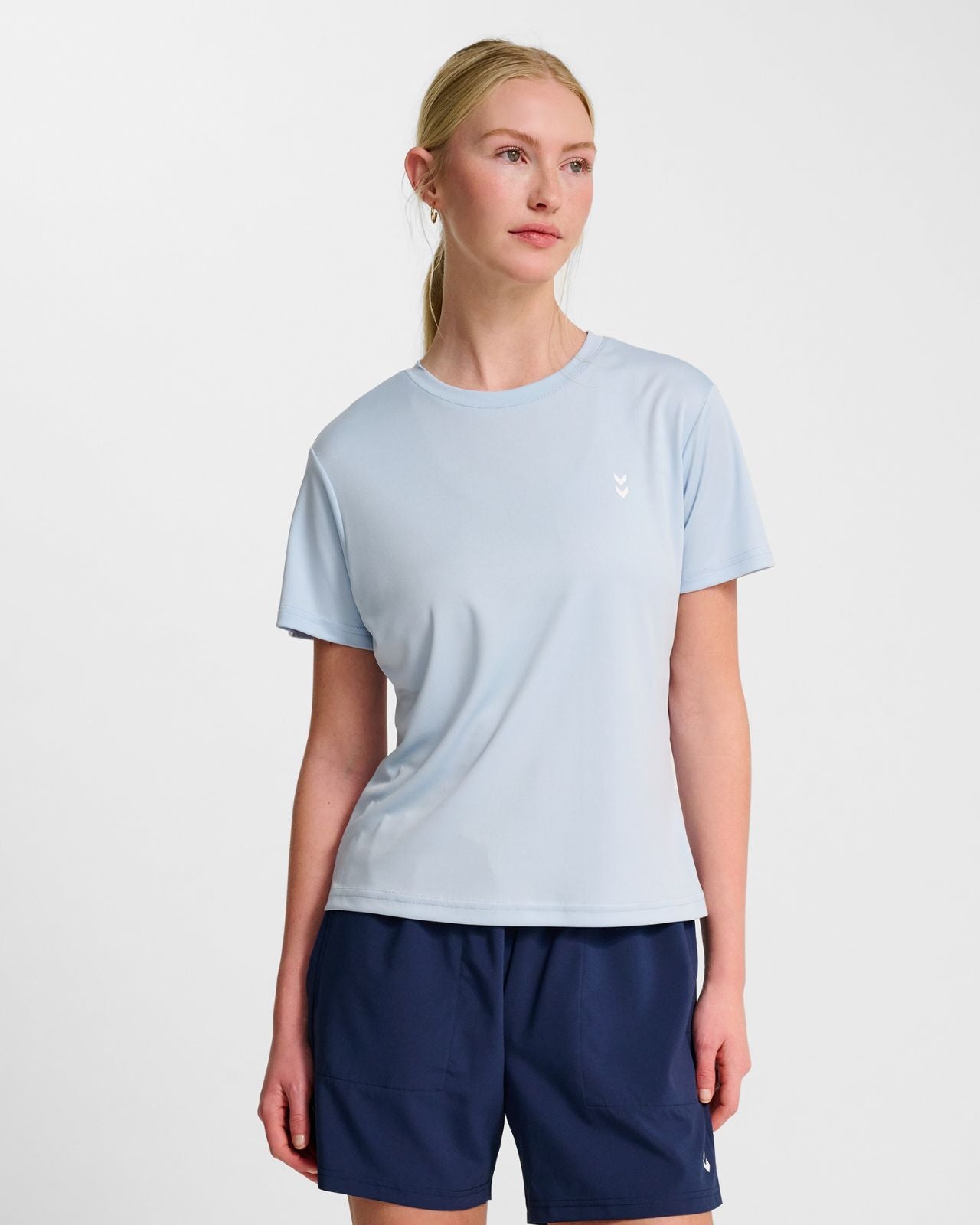 hmlPULSE TRAINING W T-SHIRT S/S Ljus Blå