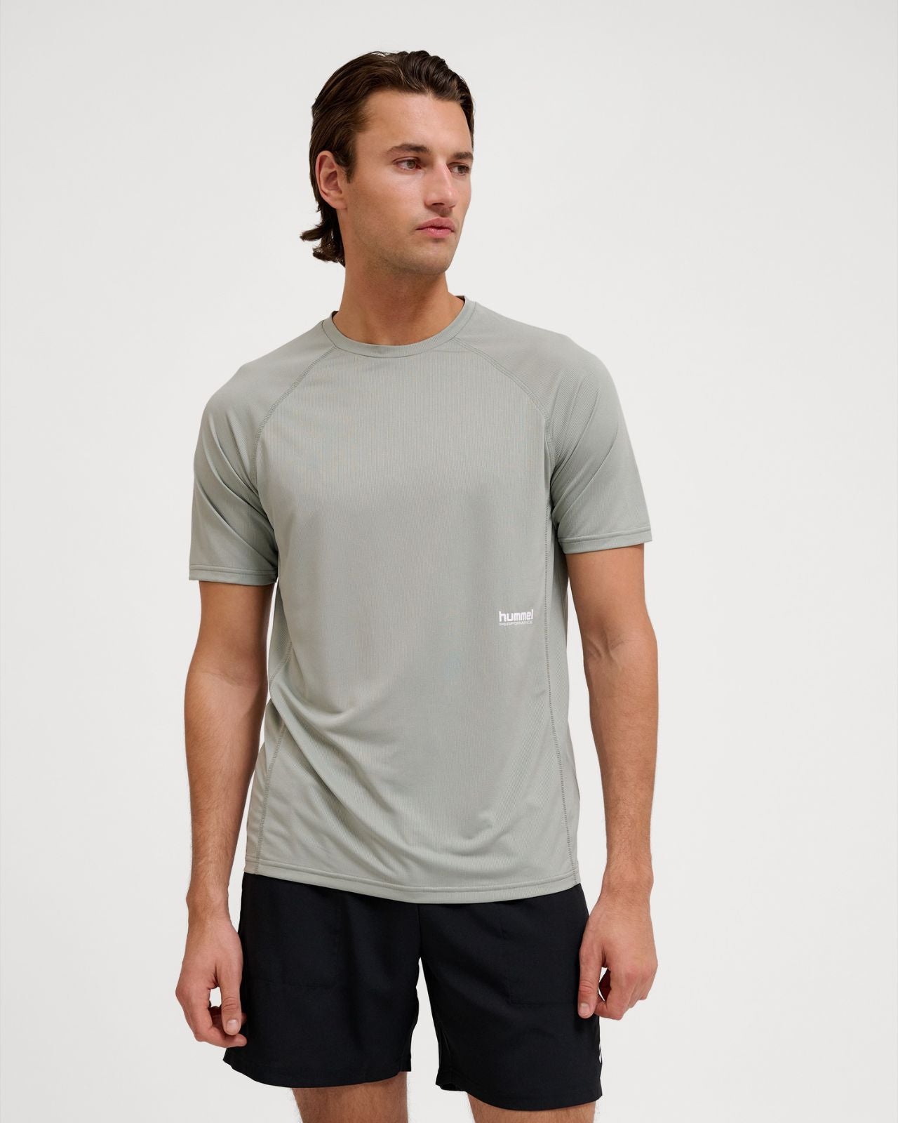 hmlPULSE WORKOUT T-SHIRT S/S Ljus Grå